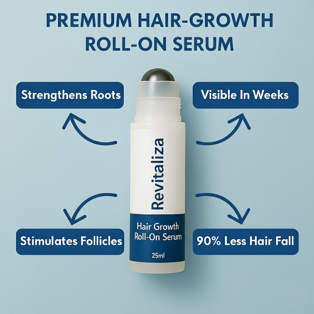 REVITALIZZA® Serum Roll-On — Regrow Every Inch — Real, Visible Hair Growth Across Your Scalp in Just 12 Weeks